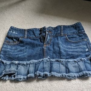 Jean miniskirt